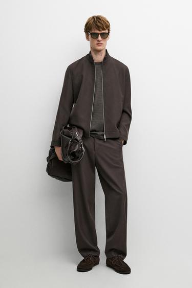 Veste 100 % laine froide total look - Marron de Zara - Image 0
