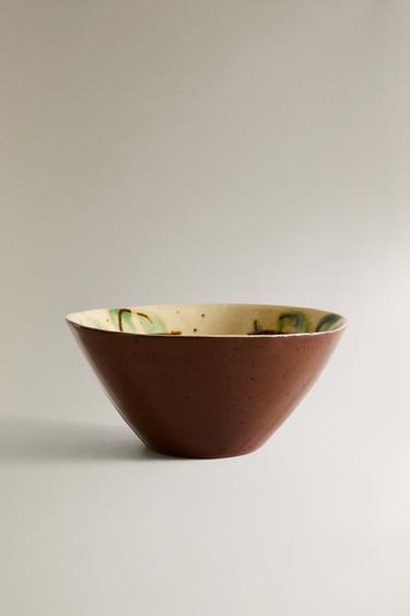 Zaras SKÅL I LERGODS BLOMMA - Blå - Bild 0