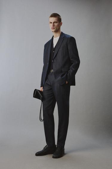 COSTUME 100% LIN - Fraise de Zara - Image 1