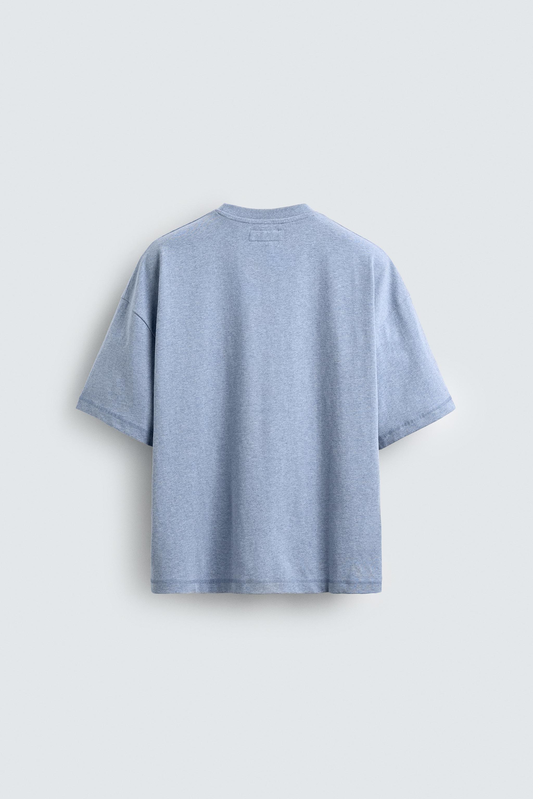 CHAMPION ® X ZARA PATCH T-SHIRT - Blue marl | ZARA United States