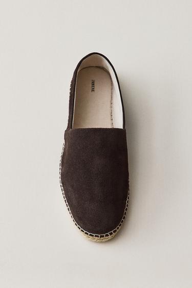 LEDER-ESPADRILLES - Braun von Zara