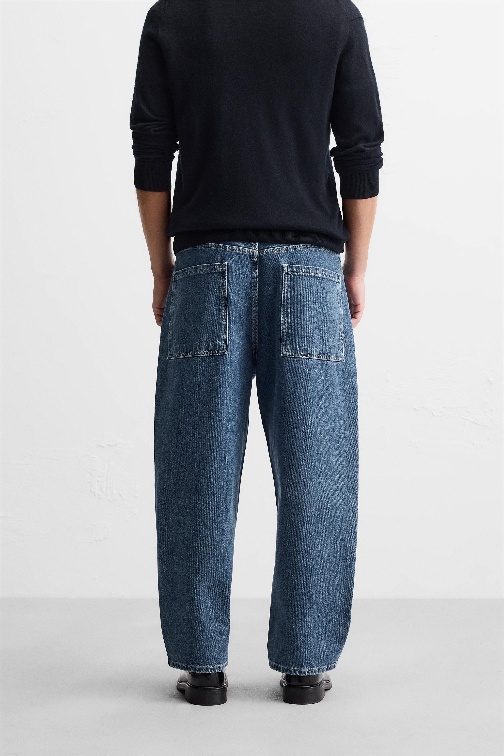 Tapered fashion jeans zara