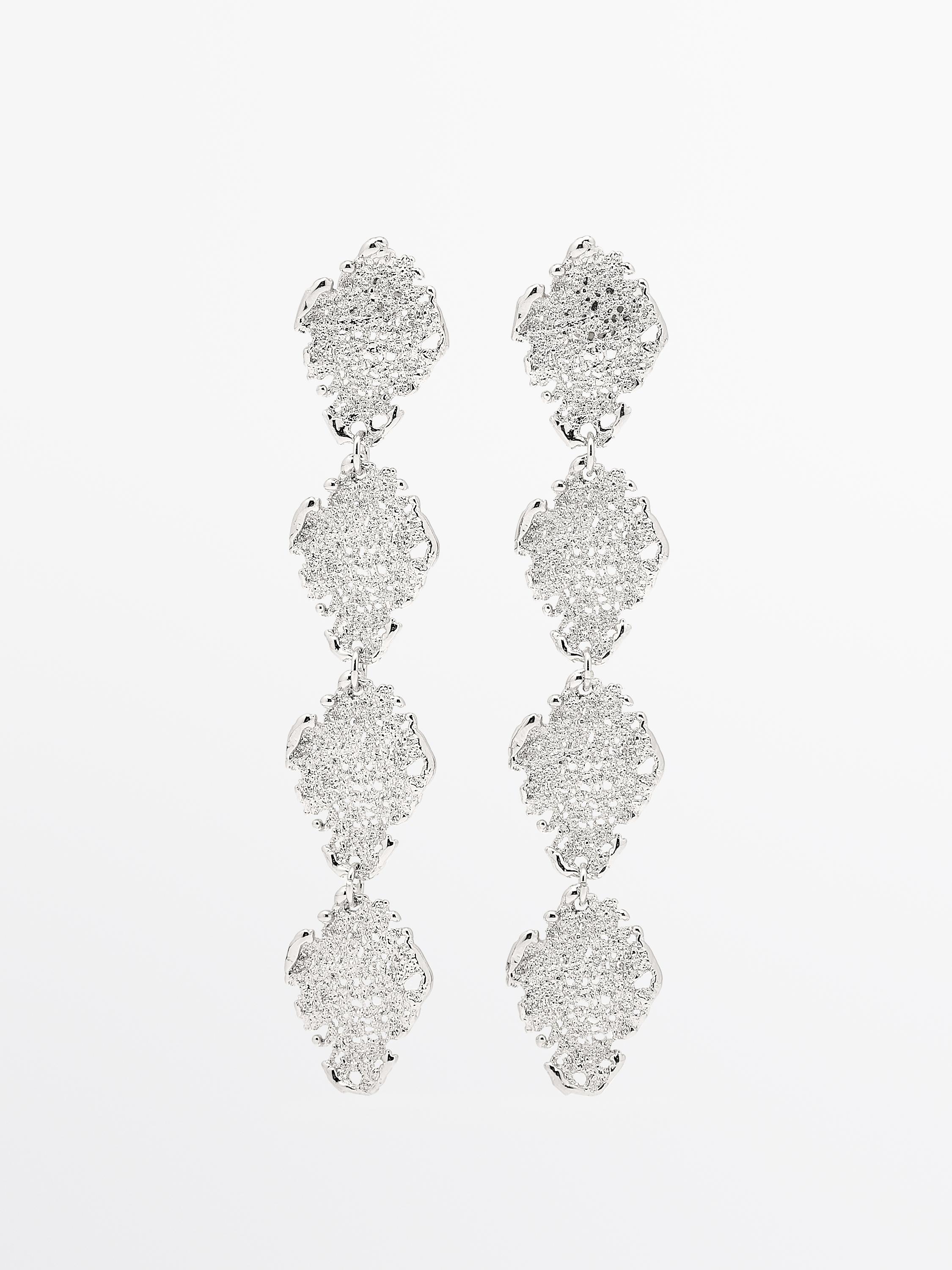 Long lace earrings
