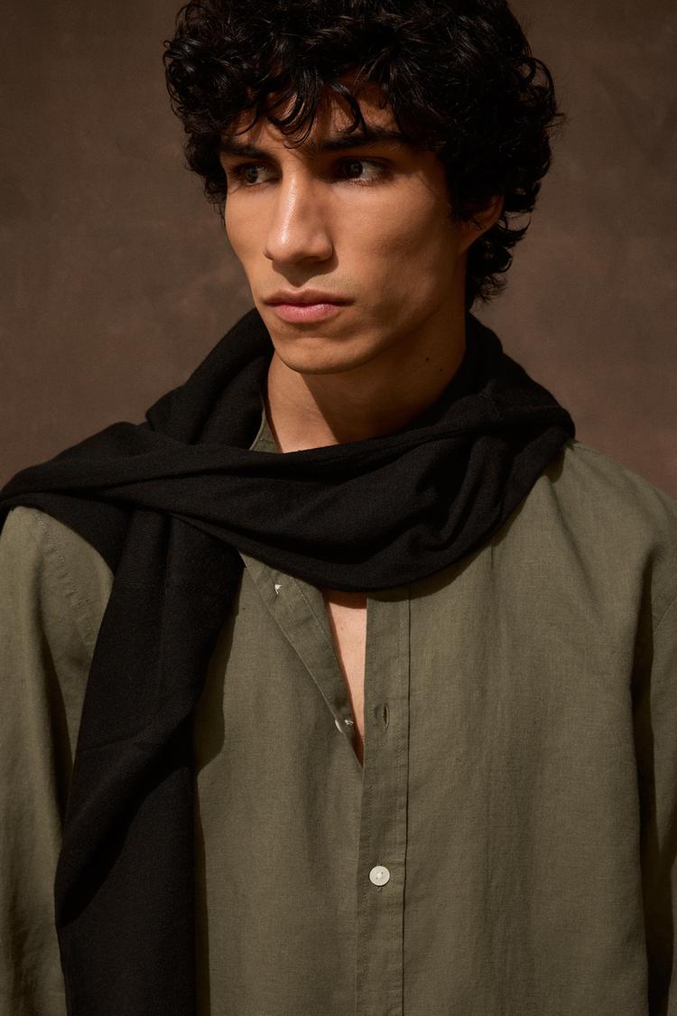 Camisa de lino y algodón de corte relajado 2