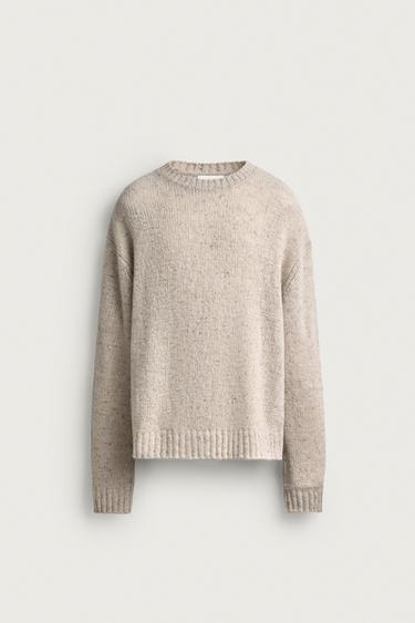 WOOL BLEND BOTONATO SWEATER — Ecru 1