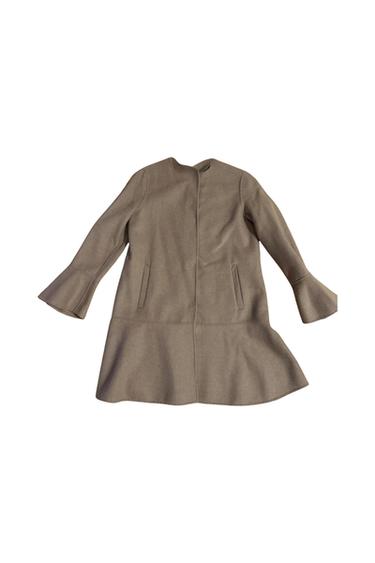 PEPLUM WOOL COAT