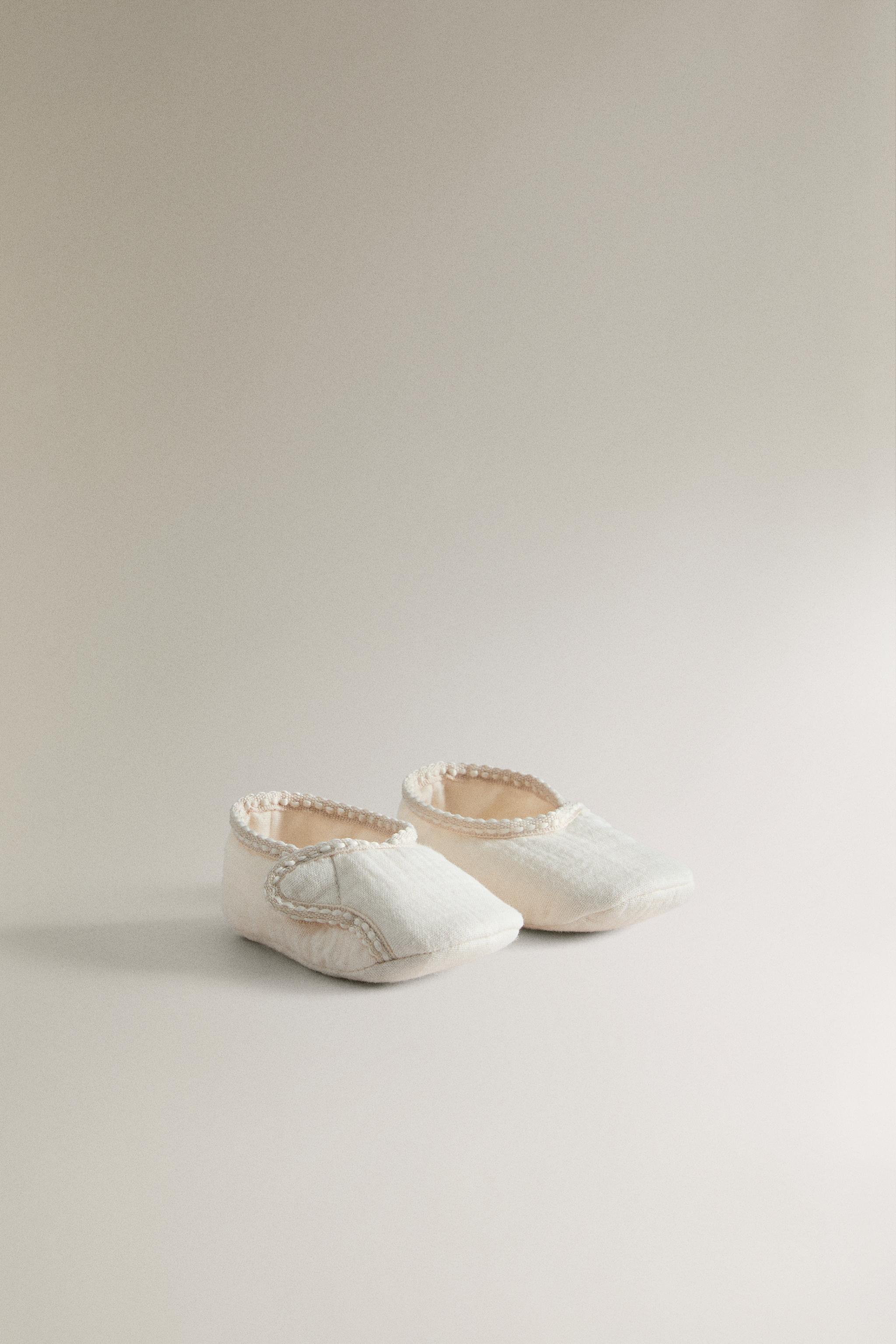 FABRIC BOOTIES — Beige