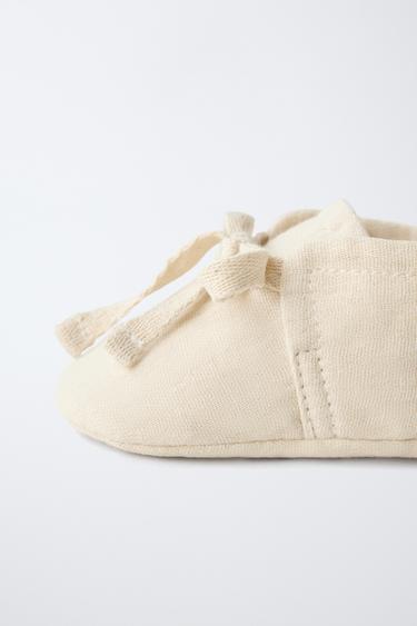 COTTON BOOTIES - Ecru White by Zara - Image 5