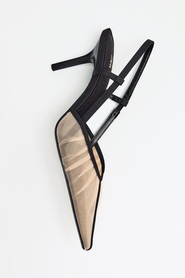 MESH HEELED SHOES - Multicoloured by Zara