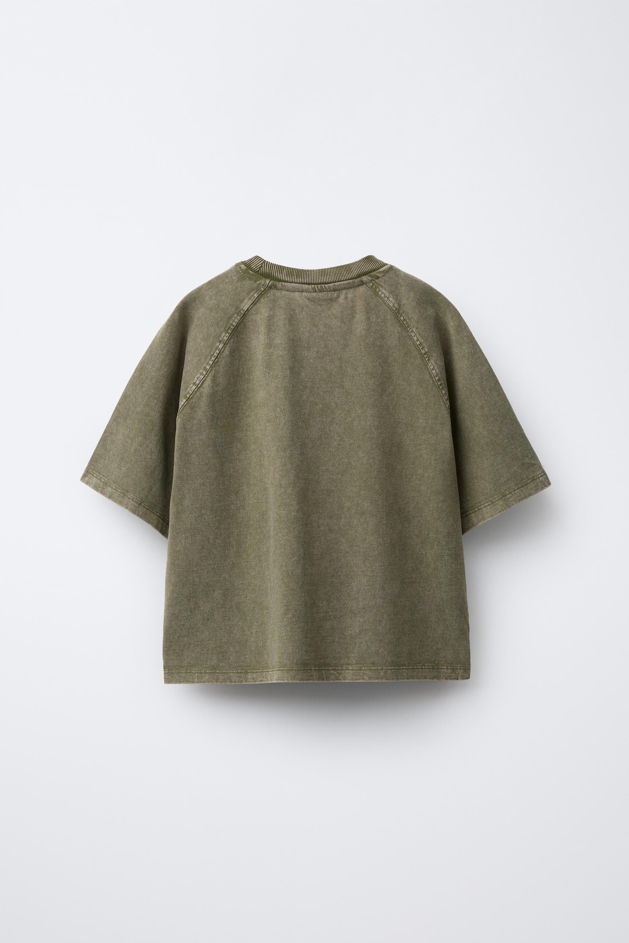 ENSEMBLE T-SHIRT ÉPAIS ET LEGGING FLARE CÔTELÉ EFFET DÉLAVÉ