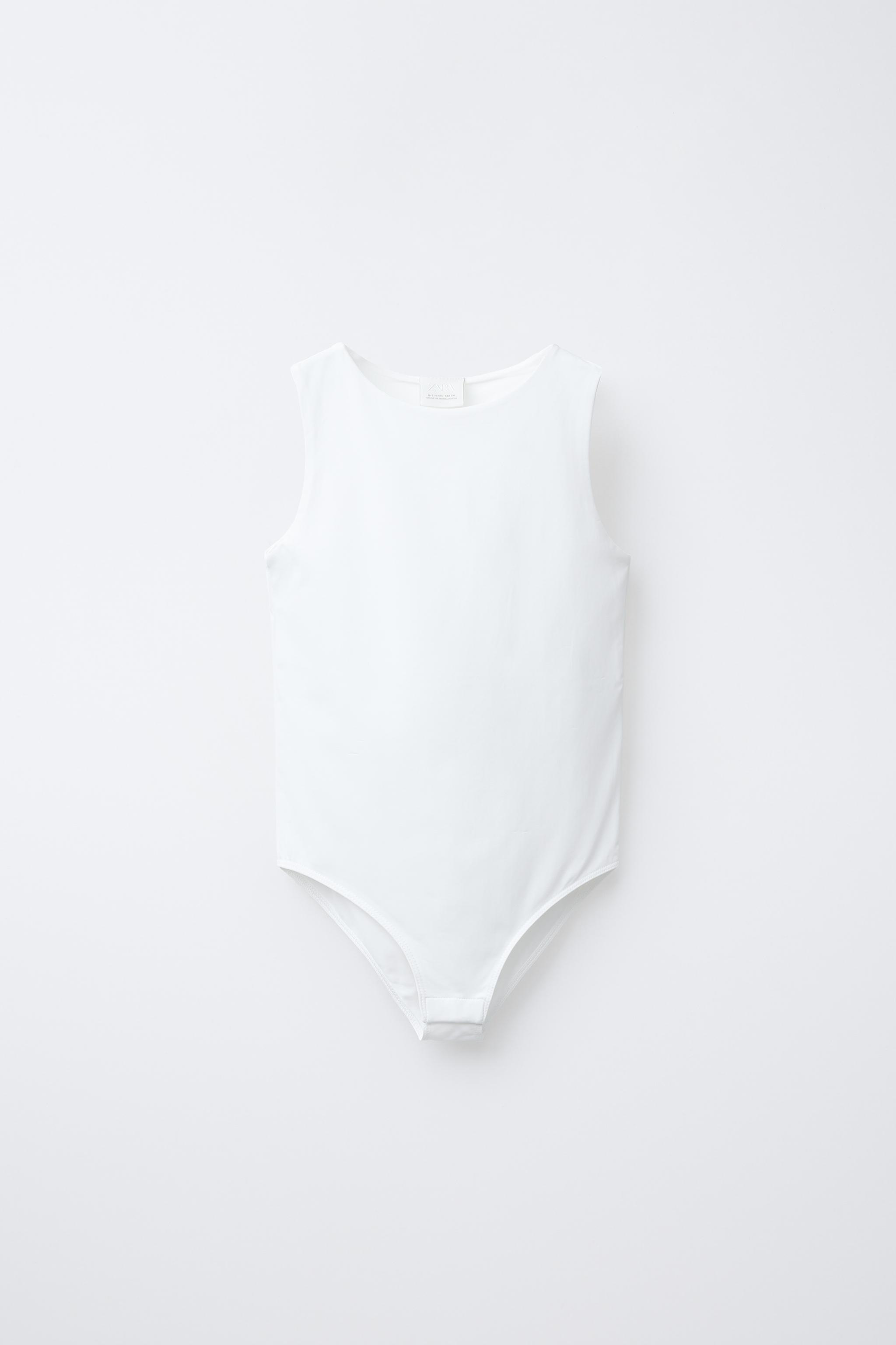 ★LECYTO★ Destroyed Radiance SleevelessWhite Zara | Tops | Nwt Zara White Sleeveless Bodysuit With