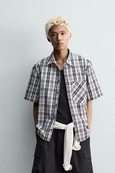 RELAXED FIT CHECK SHIRT - Multicoloured by Zara