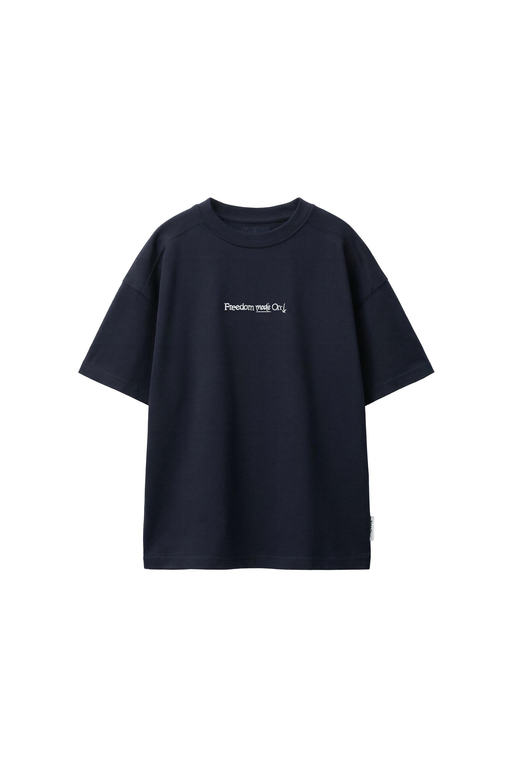 EMBROIDERED TEXT T-SHIRT - Oyster-white | ZARA United States