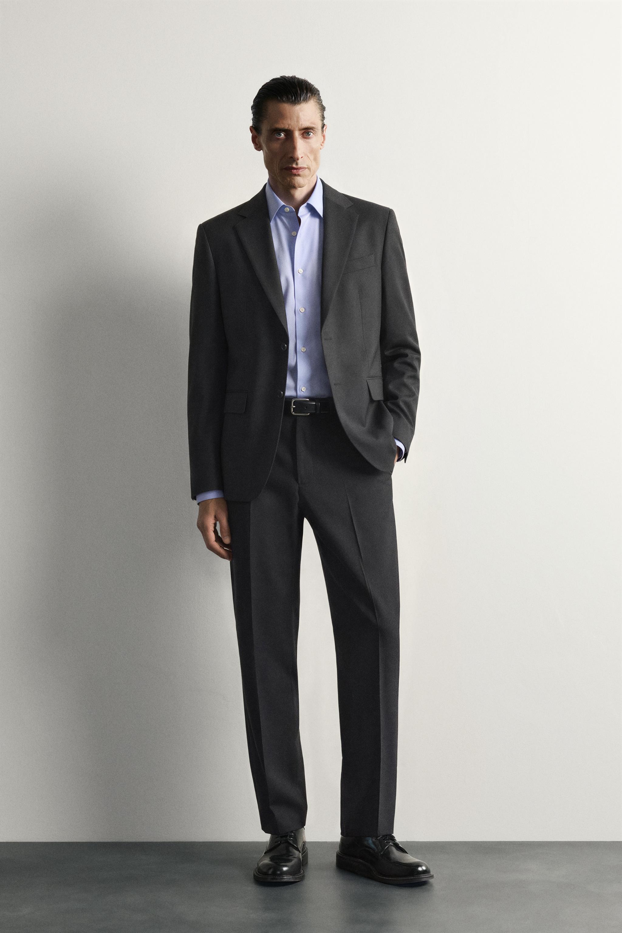 Мужские брюки Zara 100% WOOL SUIT PANTS