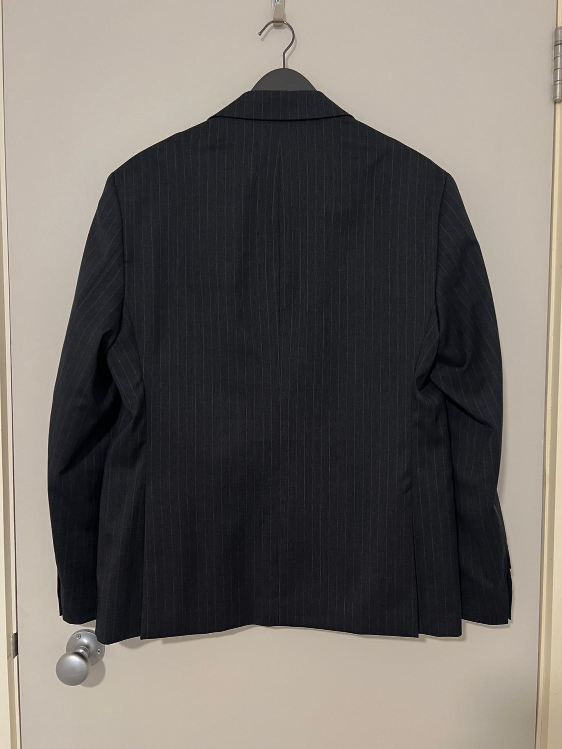100% WOOL PINSTRIPE SUIT BLAZER - Image 3