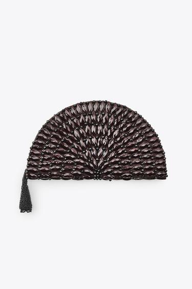 BOLSA ABANICO CUENTAS - Marrón de Zara
