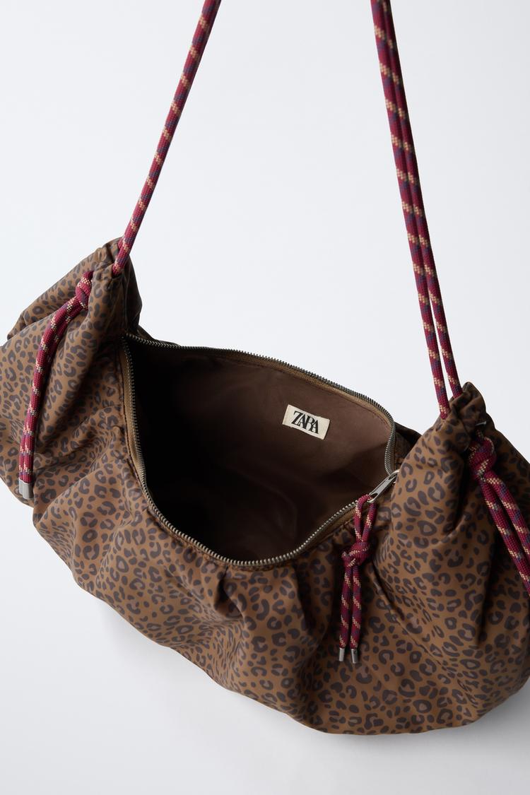 BOLSA DE HOMBRO DE NYLON CON ESTAMPADO ANIMAL 4