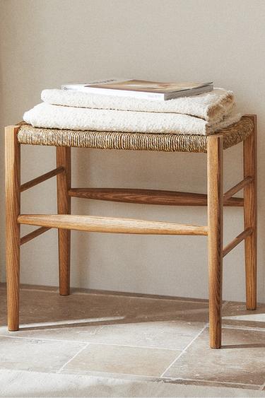 ASH AND SEAGRASS BENCH - Light beige by Zara