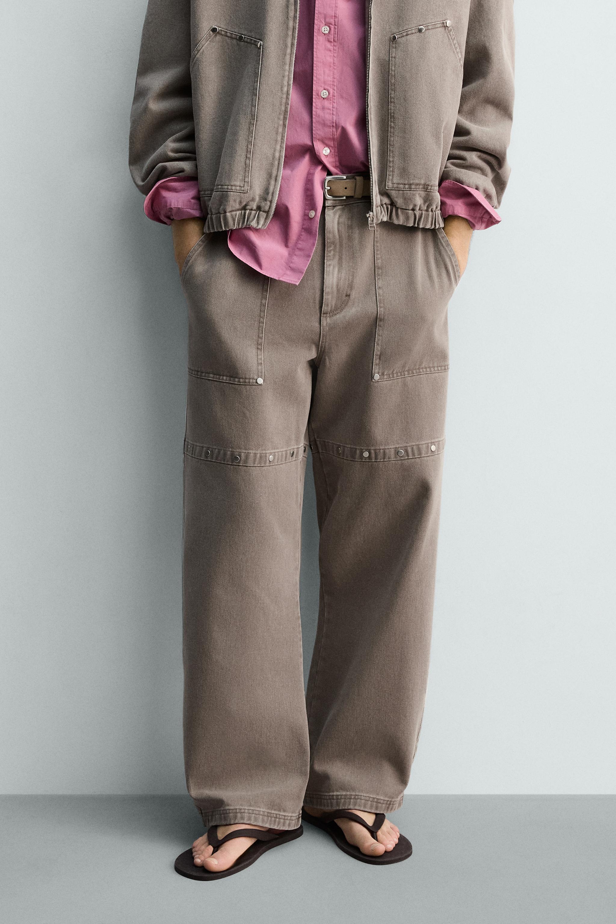 PANTALON DÉCONTRACTÉ À CLOUS