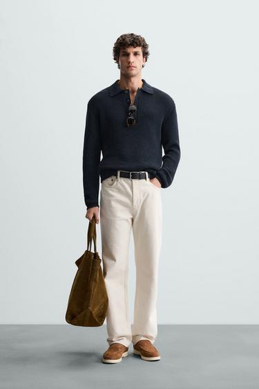 POLO PUNTO PERLADO - Marino oscuro de Zara - Imagen 0