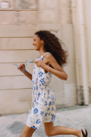 SHELL PRINT PLAYSUIT - Bluish by Zara