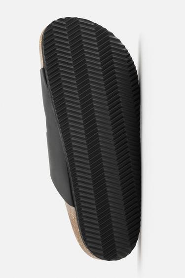 RUBBERISED DOUBLE STRAP SANDALS - Black by Zara - Image 5