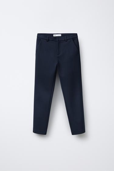COMFORT SUIT TROUSERS - Navy blue by Zara