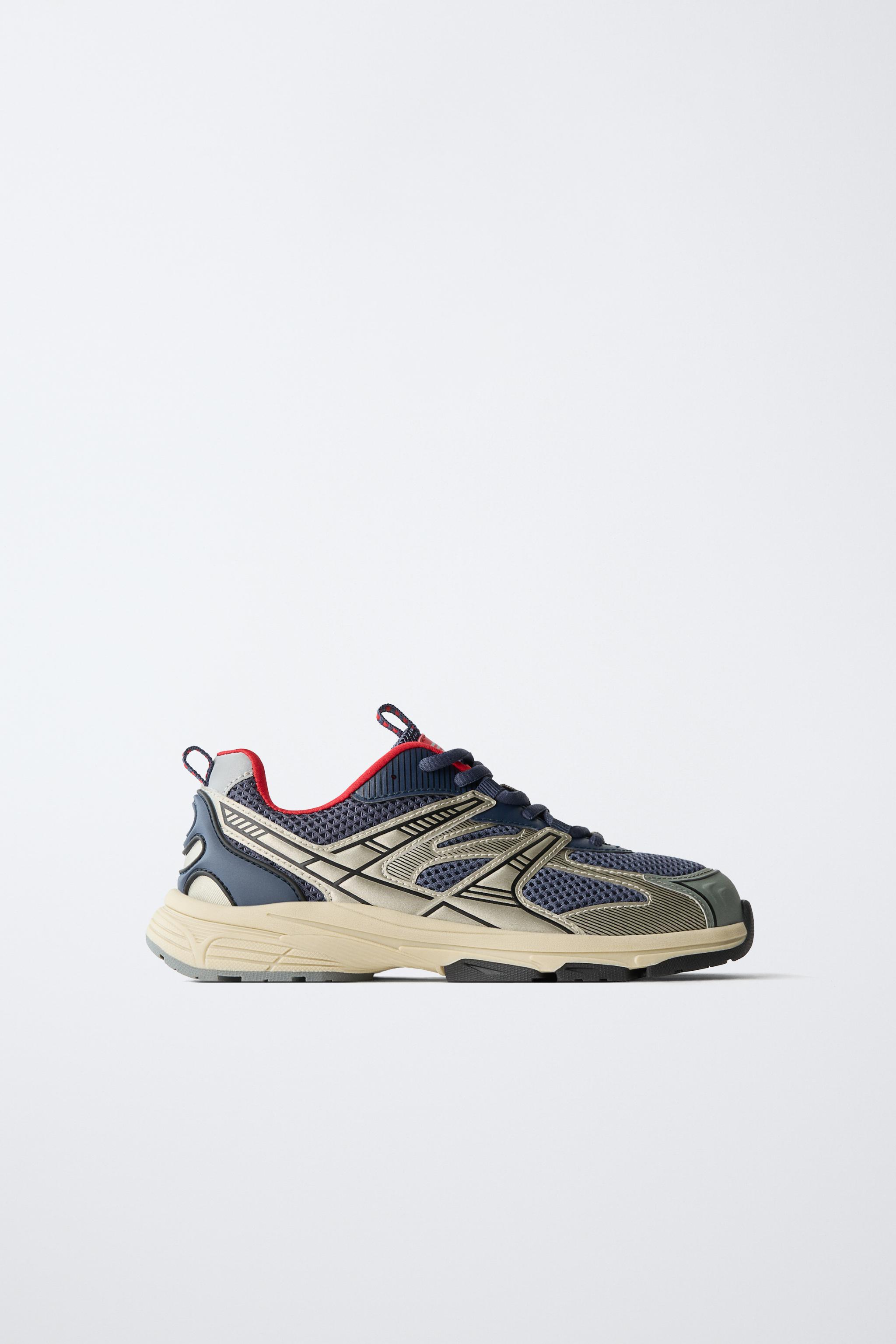 MESH TRAINERS - Blue | ZARA Singapore