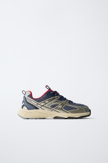 MESH TRAINERS - Blue by Zara