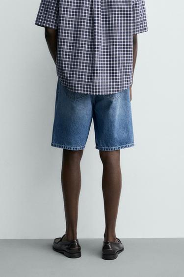 REGULAR FIT DENIM BERMUDA SHORTS - Light blue by Zara - Image 2