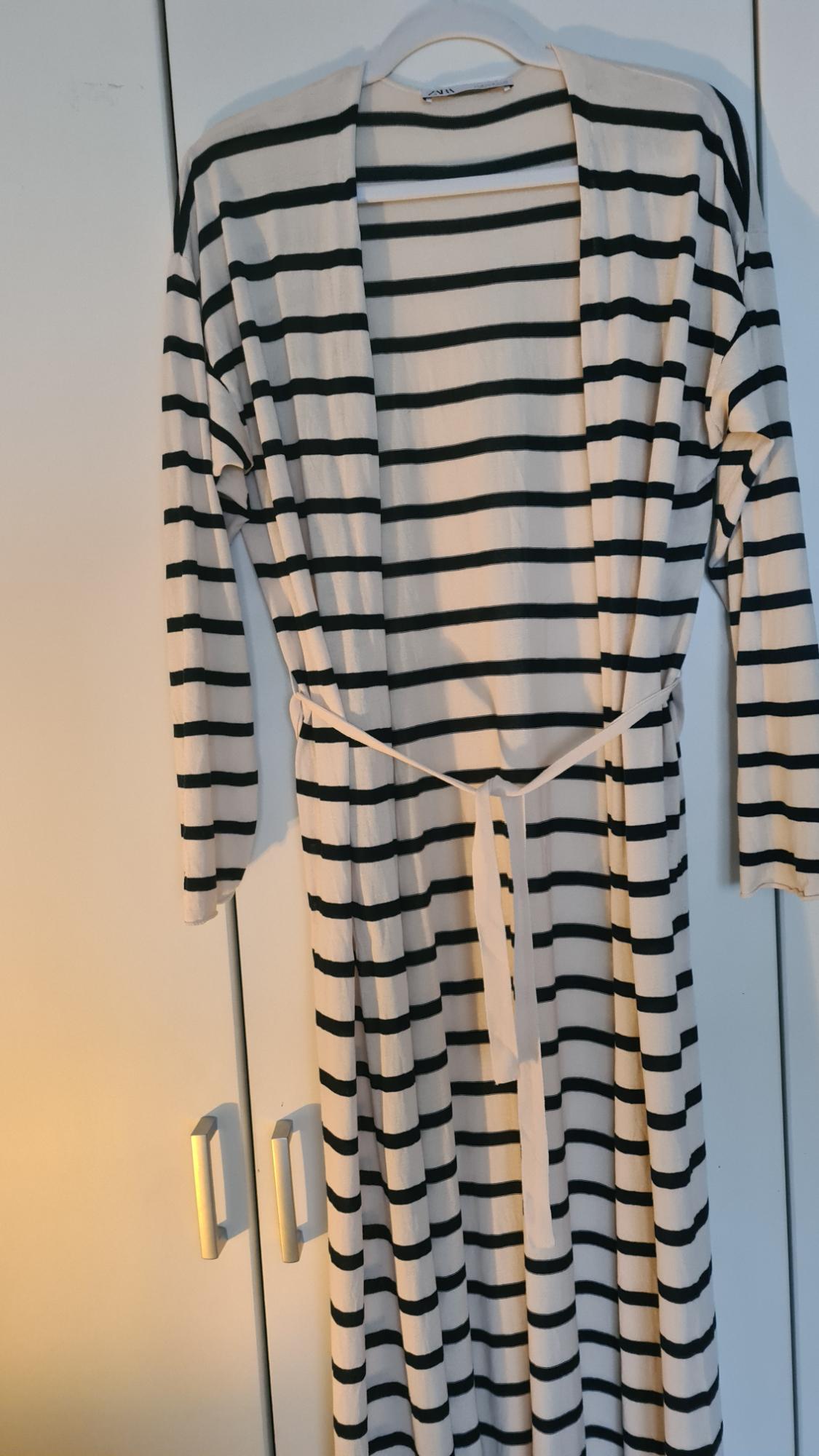 LONG KNIT STRIPED CARDIGAN - Image 3