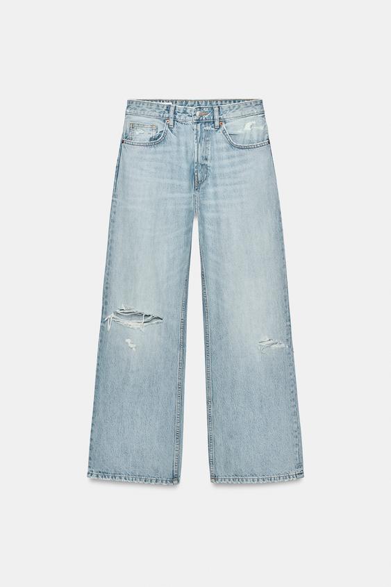 JEANS TRF BOYFRIEND TIRO MEDIO - Azul de Zara - Imagen 0