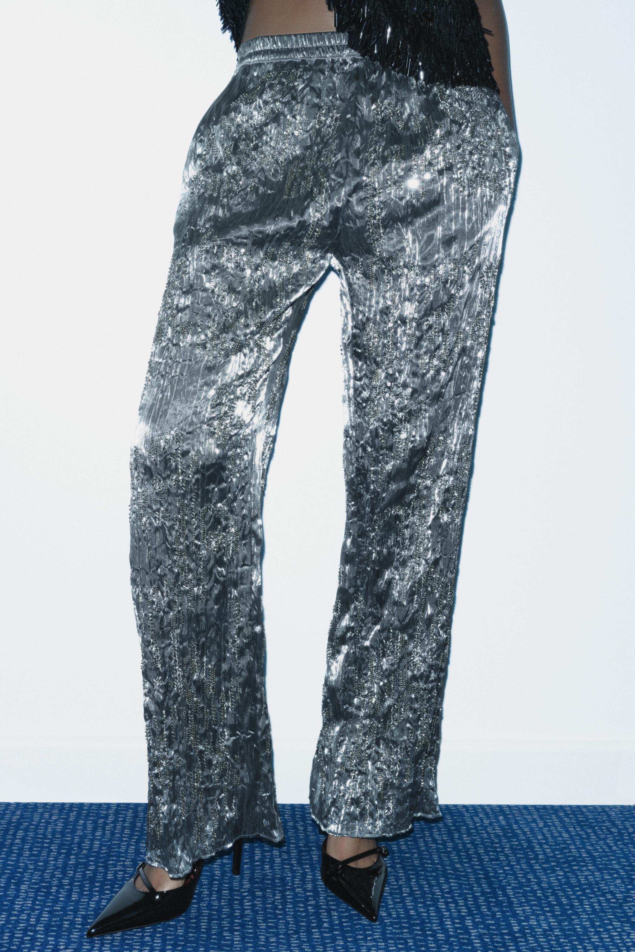 ZW COLLECTION SEQUIN TROUSERS