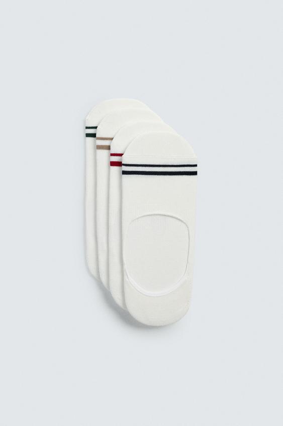 PACK OF 4 STRIPED INVISIBLE SOCKS from Zara - $19.90