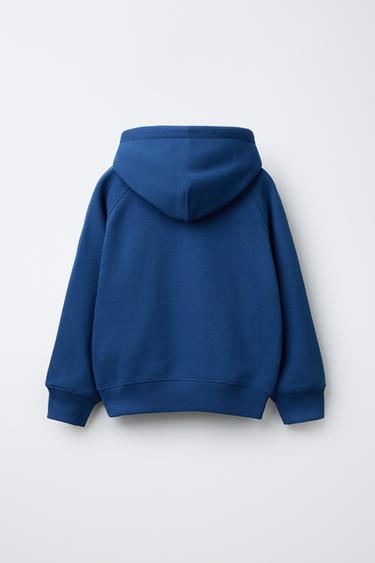 EMBROIDERED POCKET HOODIE - Bluish by Zara - Image 1