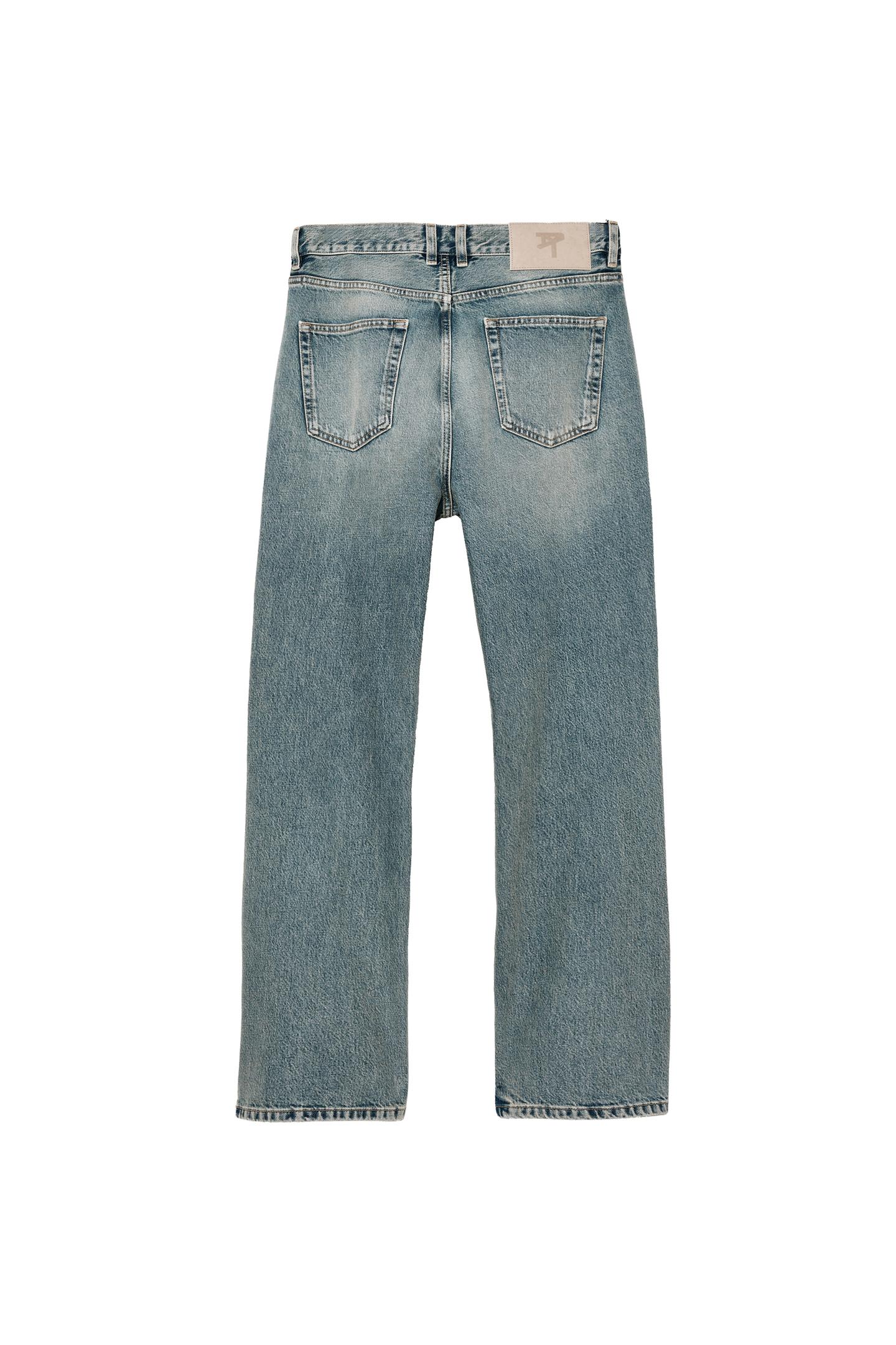 Мужские джинсы Zara Flare Fit, цвет: Синий — фото 4