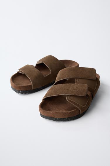 STORIESZ - SANDALES EN CUIR - Marron de Zara - Image 2