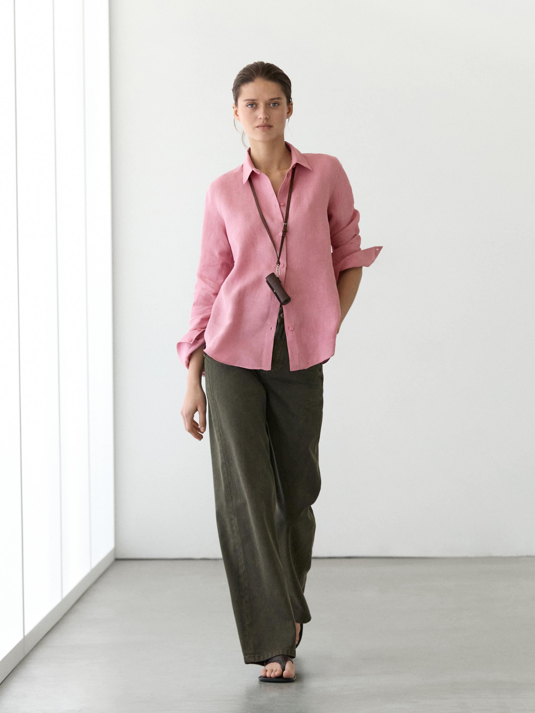 Chemise fluide 100 % lin