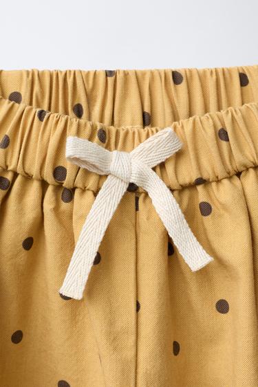 PANTALON BOUFFANT À POIS - Jaune de Zara - Image 2