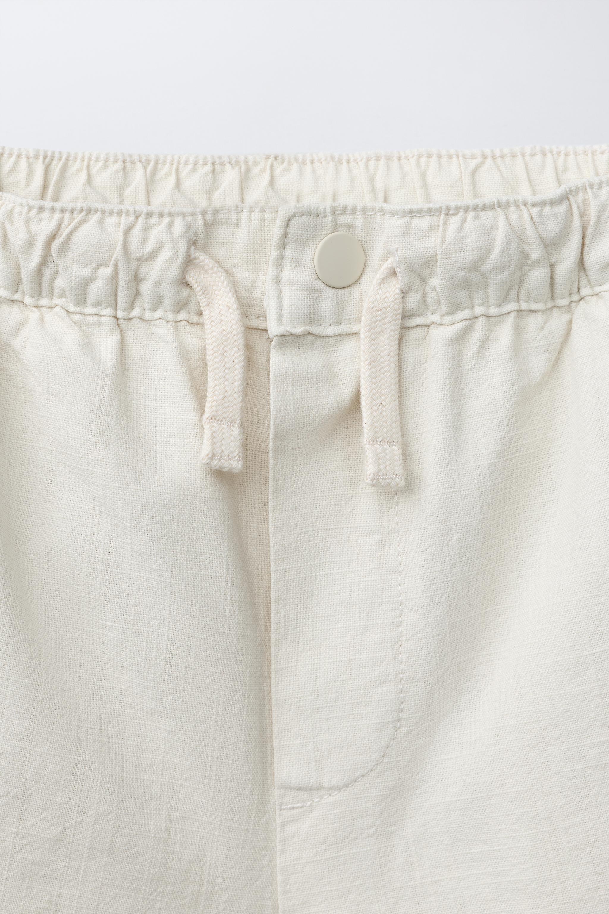 COTTON ELASTIC WAIST SHORTS