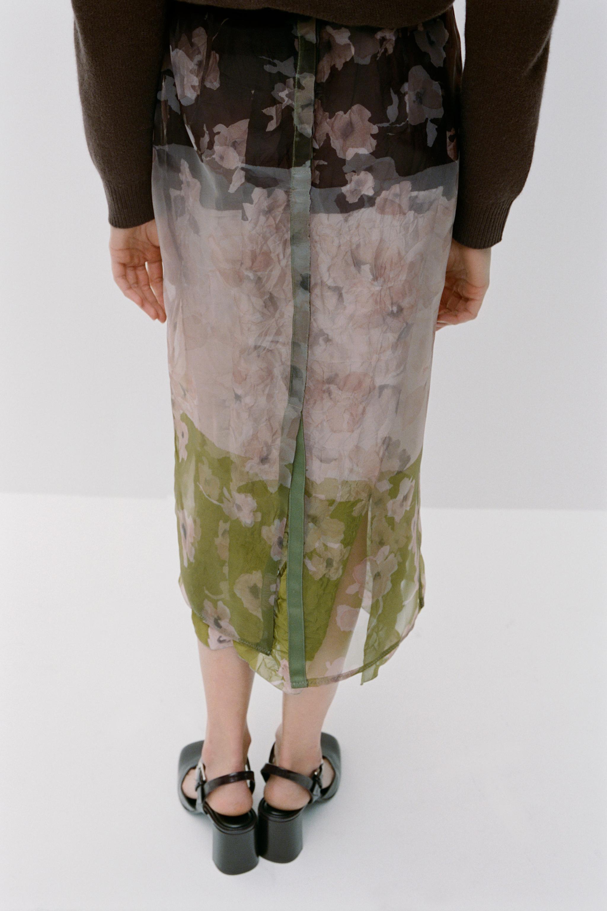 Beige camouflage skirt best sale