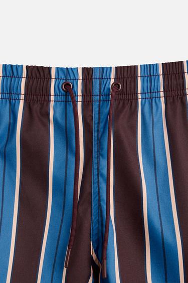 STRIPED MID-LENGTH SWIMMING TRUNKS - various by Zara - Image 8
