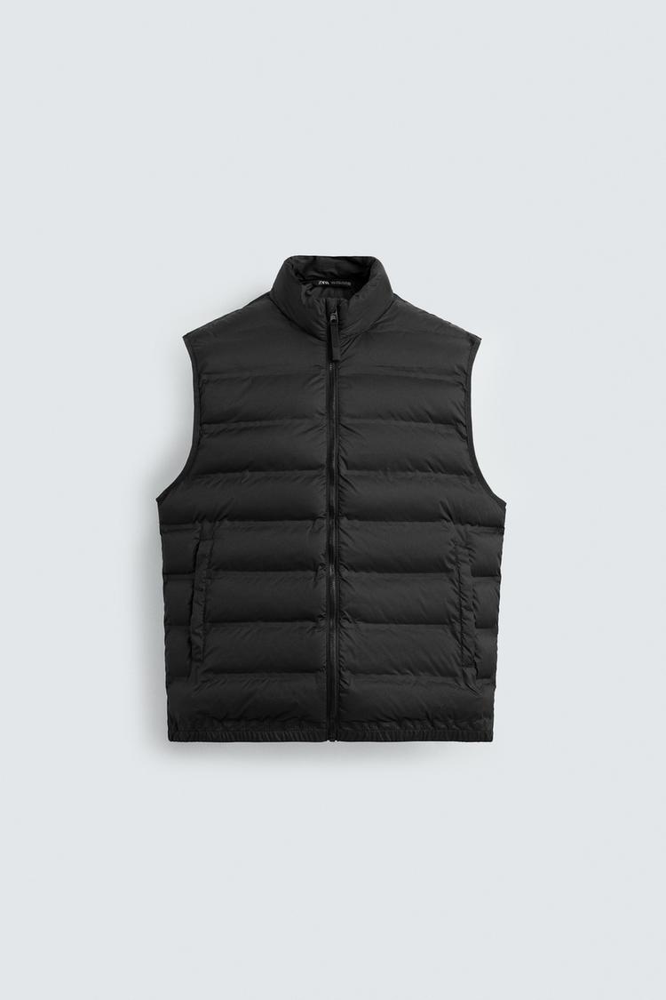ZARA LIGHTWEIGHT WATER-REPELLENT PUFFER GILET