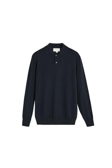 POLO PUNTO LANA MERINO - Marino de Zara