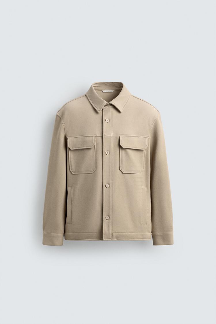 ZARA COMFORT TEXTURED OVERSHIRT