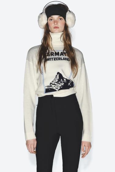SKI COLLECTION JUMPER WITH WOOL AND CASHMERE - Ecru by Zara - Image 1