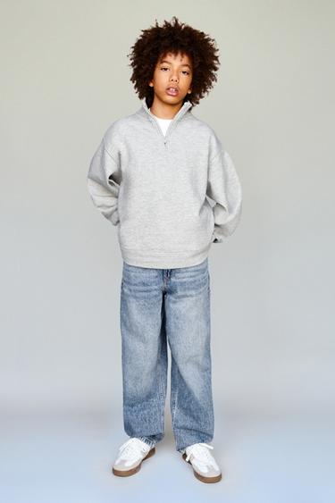 JEANS BAGGY BALLOON - Blau von Zara