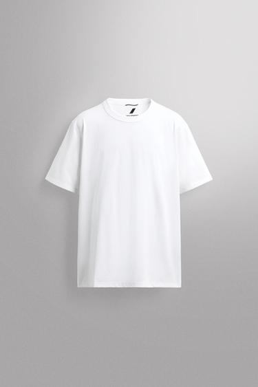 CAMISETA ALGODÓN ENTRENAMIENTO - Blanco de Zara - Imagen 0