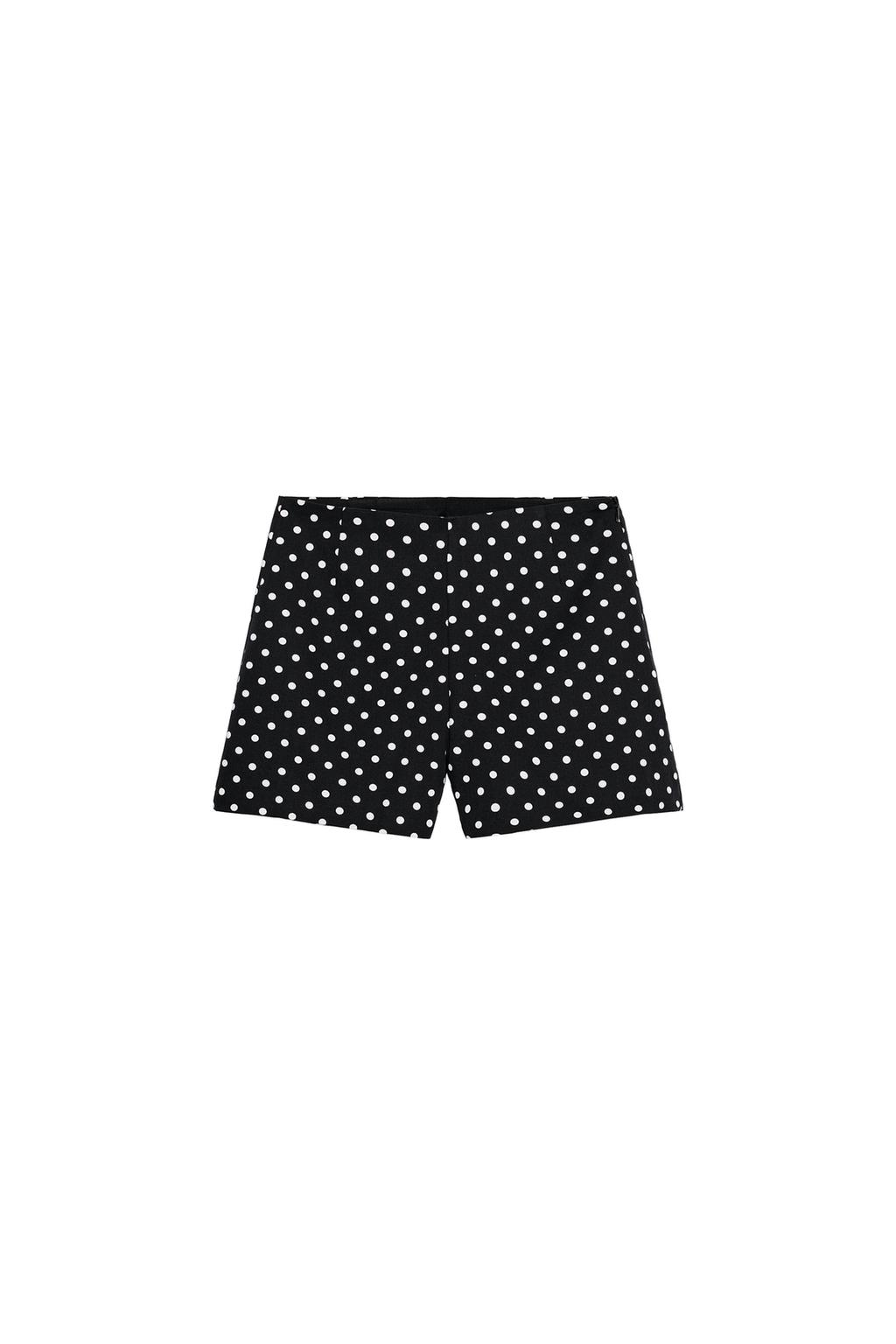 HIGH-WAISTED POLKA DOT SHORTS