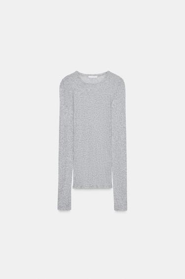 SUPIMA® COTTON T-SHIRT - Grey marl by Zara